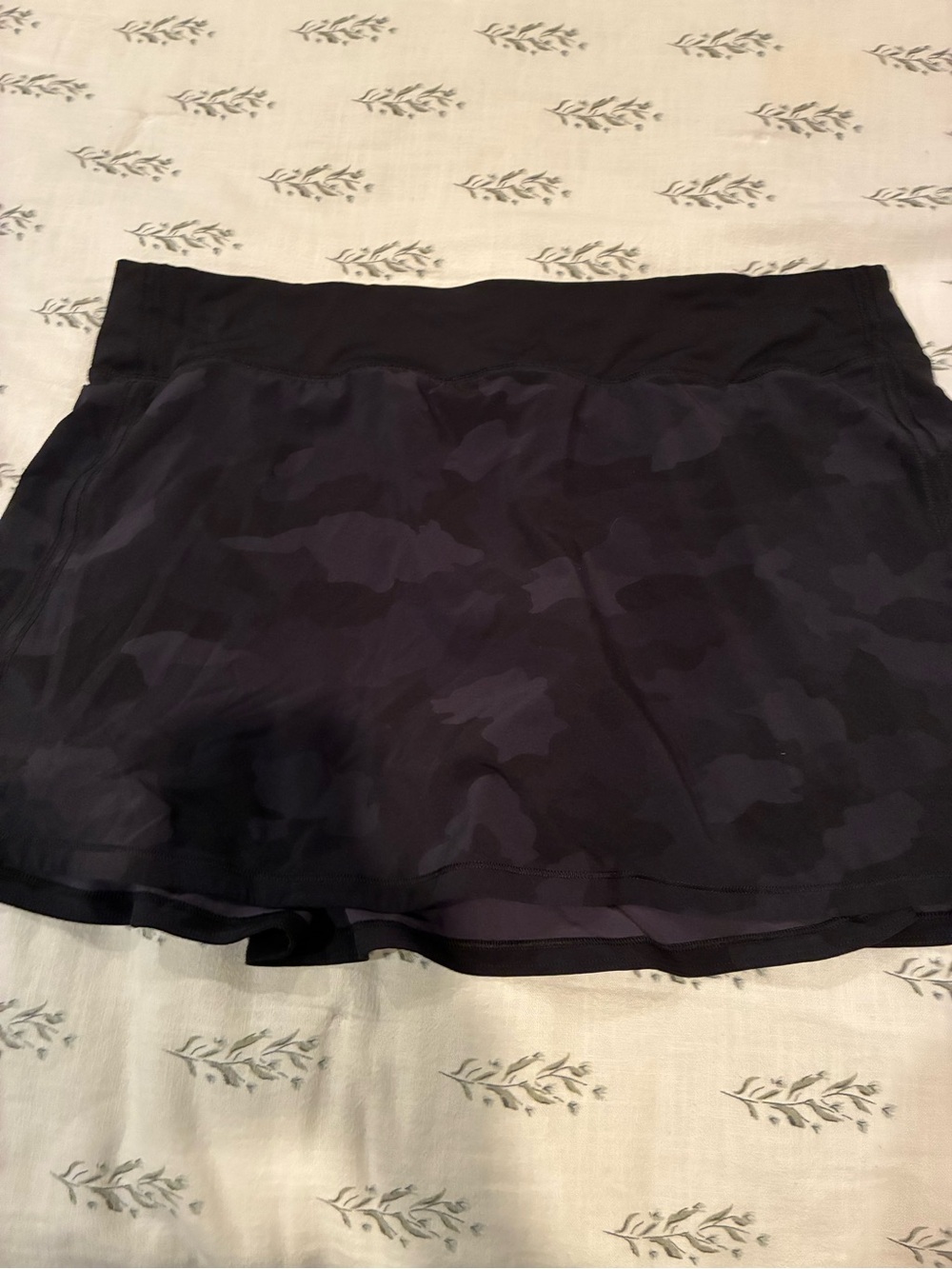 lululemon athletica Black Camouflage Mini Skirt